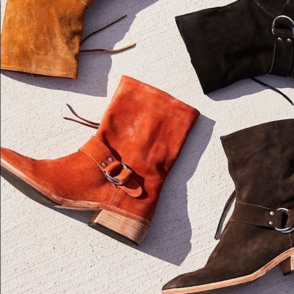 New Free People genuine leather boots